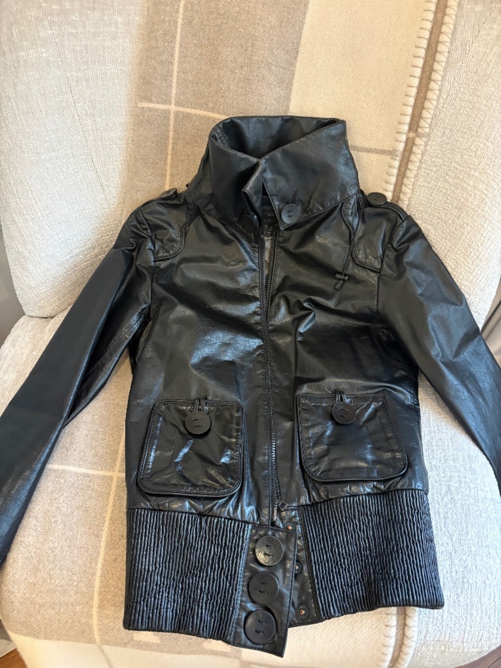Rudsak leather jacket size Small